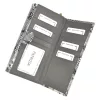 PATRIZIA SNR-122 RFID szürke kígyóbőr mintás női bőr pénztárca 19.5 x 10 x 4 cm