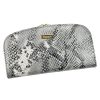 PATRIZIA SNR-123 RFID szürke kígyóbőr mintás női bőr pénztárca 18.5 x 10 x 3.5 cm