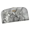 PATRIZIA SNR-123 RFID szürke kígyóbőr mintás női bőr pénztárca 18.5 x 10 x 3.5 cm