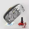 PATRIZIA SNR-123 RFID szürke kígyóbőr mintás női bőr pénztárca 18.5 x 10 x 3.5 cm
