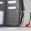 PATRIZIA SNR-123 RFID szürke kígyóbőr mintás női bőr pénztárca 18.5 x 10 x 3.5 cm