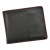 Pierre Cardin TILAK05 TUMBLE 325 fekete-piros férfi bőr pénztárca 12 x 9.5 x 3 cm