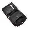 Pierre Cardin TILAK05 TUMBLE 326 fekete-piros marhabőr férfi pénztárca 10 x 13 cm