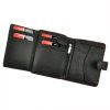 Pierre Cardin TILAK05 TUMBLE 326A fekete-piros férfi valódi bőr pénztárca 10.5 x 13 x 3 cm