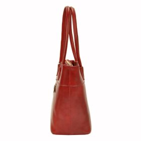   Florence 12 fekete női bőr válltáska, shopper 40 x 27 x 16 cm