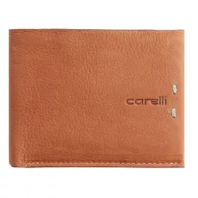 Giorgio Carelli férfi konyak bőr pénztárca RFID