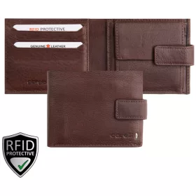   Giorgio Carelli féfi barna bőr átfogópántos pénztárca, RFID