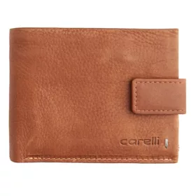   Giorgio Carelli féfi konyak bőr átfogópántos pénztárca, 11,5×9 cm,  RFID