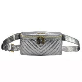   Pierre Cardin FRZ 1660 LUREX piros női bőr övtáska, crossbody 22 x 11 x 7 cm