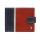 Rovicky 323L-RBA-D RFID navy-piros férfi bőr pénztárca 11.5 x 8.5 x 2 cm
