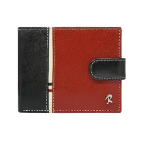   Rovicky 323L-RBA-D RFID navy-piros férfi bőr pénztárca 11.5 x 8.5 x 2 cm