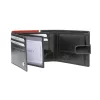 Rovicky 323L-RBA-D RFID navy-piros férfi bőr pénztárca 11.5 x 8.5 x 2 cm