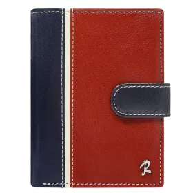   Rovicky 331L-RBA-D RFID navy férfi bőr pénztárca 10 x 12.5 x 2 cm