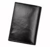 Rovicky N74-RVT RFID férfi fekete bőr pénztárca 9.5 x 13 x 2.5 cm