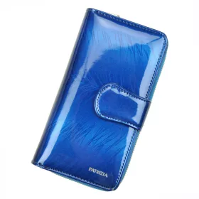   PATRIZIA FF-116 RFID kék női bőr pénztárca 9.5 x 16.5 x 3.5 cm