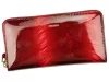 Patrizia FF-119 mintás, piros női lakkbőr pénztárca 19,5 × 10,5 cm