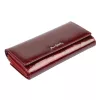 Pierre Cardin 02 LEAF 122 fekete lakkbőr női pénztárca 19,5 x 10 cm