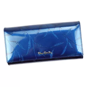   Pierre Cardin 02 LEAF 122 kék lakkbőr női pénztárca 19.5 x 10 cm