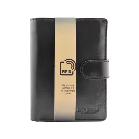   Mato Grosso 0703/17-60 RFID fekete férfi bőr pénztárca 9.5 x 12.5 cm