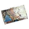 PATRIZIA VL-108 RFID kék kígyóbőr mintás női bőr pénztárca 14.5 x 9.5 x 4 cm