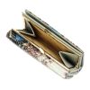 PATRIZIA VL-108 RFID kék kígyóbőr mintás női bőr pénztárca 14.5 x 9.5 x 4 cm