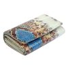 PATRIZIA VL-112 RFID kék kígyóbőr mintás női bőr pénztárca 15 x 9.7 x 4.5 cm
