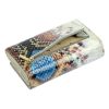 PATRIZIA VL-112 RFID kék kígyóbőr mintás női bőr pénztárca 15 x 9.7 x 4.5 cm