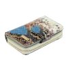 PATRIZIA VL-115 RFID kék kígyóbőr mintás női bőr pénztárca 9 x 13 x 3.5 cm