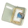 PATRIZIA VL-115 RFID kék kígyóbőr mintás női bőr pénztárca 9 x 13 x 3.5 cm