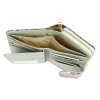 PATRIZIA VL-116 RFID kék kígyóbőr mintás női bőr pénztárca 9.5 x 16.5 x 3.5 cm