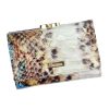 PATRIZIA VL-117 RFID kék kígyóbőr mintás női bőr pénztárca 12.2 x 8.5 x 3 cm