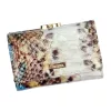 PATRIZIA VL-117 RFID kék kígyóbőr mintás női bőr pénztárca 12.2 x 8.5 x 3 cm