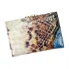 PATRIZIA VL-117 RFID kék kígyóbőr mintás női bőr pénztárca 12.2 x 8.5 x 3 cm