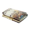 PATRIZIA VL-117 RFID kék kígyóbőr mintás női bőr pénztárca 12.2 x 8.5 x 3 cm