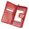 Patrizia FL-116 női virágmintás piros lakkbőr pénztárca 10 × 17 cm