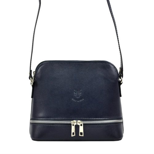 Florence 510 navy kék női bőr válltáska, oldaltáska 23 x 19 x 9.5 cm