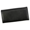 Pierre Cardin 06 ITALY 100 fekete női bőr pénztárca 18,5 x 9,5 cm
