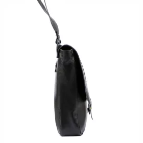   Baleine S22 LIC fekete bőr válltáska, laptoptáska 40 x 30 x 9 cm