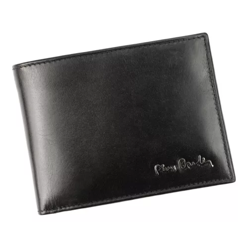 Pierre Cardin TILAK51 8806 fekete marhabőr férfi pénztárca 12,5 x 9,5 cm