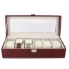 PATRIZIA WATCH-6-18052 piros 6 db-os óratartó doboz 12 x 8.5 x 30.5 cm