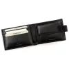 EL FORREST 851-67 RFID fekete férfi bőr pénztárca 11 x 8 x 2.5 cm