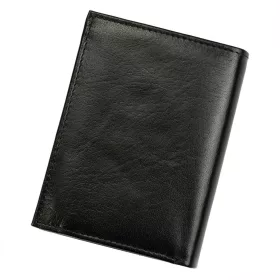   Rovicky 1541-03-BOR RFID fekete-piros férfi bőr pénztárca 9,5 x 12,8 cm