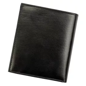   Rovicky 1552-03-BOR RFID fekete-piros férfi bőr pénztárca 11 x 12,5 cm