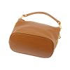 Patrizia 419-040 GOLD konyak női bőr válltáska, oldaltáska 24 x 20 x 13 cm