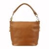 Patrizia 419-040 GOLD konyak női bőr válltáska, oldaltáska 24 x 20 x 13 cm