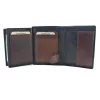 EL FORREST 903-66 RFID fekete férfi bőr pénztárca 8.5 x 11.3 x 2.9 cm