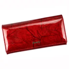   Rovicky 8802-LPCN RFID piros női bőr pénztárca 19 x 9 x 3 cm