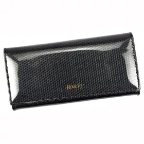   Rovicky 8801-SBRN RFID fekete női bőr pénztárca 18,5 x 9 cm