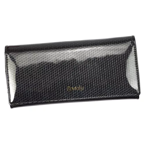 Rovicky 8802-SBRN RFID fekete női bőr pénztárca 19 x 9 x 3 cm
