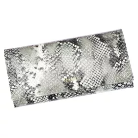   Rovicky 8801-SNR RFID ezüst női bőr pénztárca 18,5 x 9 cm